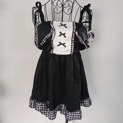 Buy Sanrio Kuromi Black Gothic Slip Dress Set • 189.45£