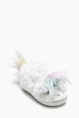 Buy Unicorn Slippers By Next Size 6 (23) Unisex Rainbow • 7.99£