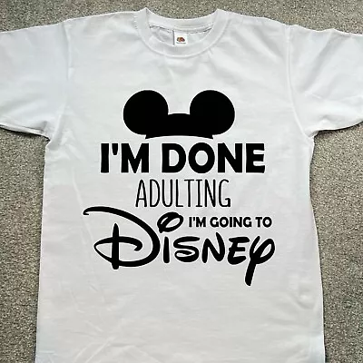 Buy Disney T-shirt Holiday Customised Unofficial Unisex NEW • 8.99£