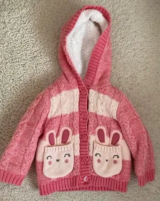 Buy Baby Girls Hooded Lined Woollen Jacket Size 12-18 Months From Nutmeg • 4£