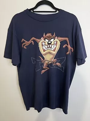 Buy Vintage Warner Bros. T-Shirt Size L Taz Single Stitch  Studio Store 100% Cotton • 19.99£