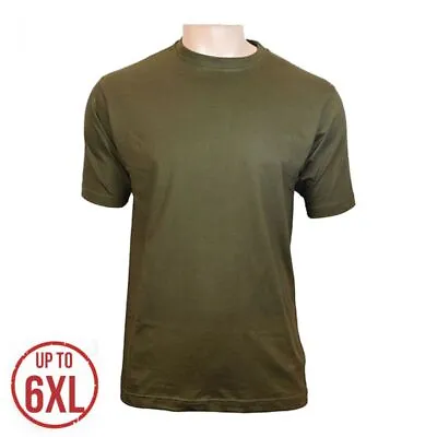 Buy US Style BDU T-Shirt - Olive Green 100% Cotton Large Sizes Available - UP TO 6XL • 12.45£