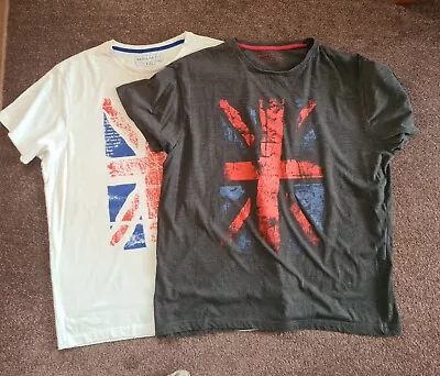 Buy 2 X ENGLAND St George's Cross Abstract Print Logo Short Sleeve T-Shirt Size XXL • 4.99£