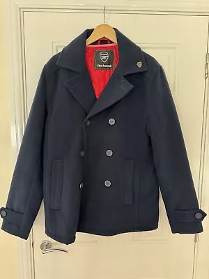 Buy Arsenal Navy Wool Pea Coat Large • 30£