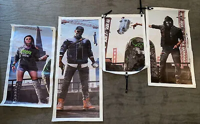 Buy Watch Dogs Legion Merch Banner Fabric Poster Lot Of 4 Watch Dog 2 • 41.94£