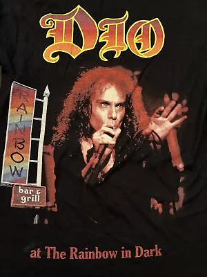 Buy NWOT Rare Black Sabbath Ronnie James Dio 80th Bday Rainbow Bar 2022 Shirt Small • 189.44£
