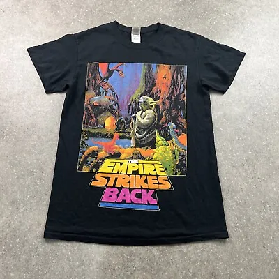Buy Mens Star Wars Gildan Heavy Cotton Empire Strikes Back Yoda Graphic T-shirt S • 20£