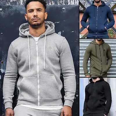 Buy Mens Hoodie Zip Up Hooded Fleece Hoody Coat Winter Warm Jacket Top By Enzo Jeans • 16.99£