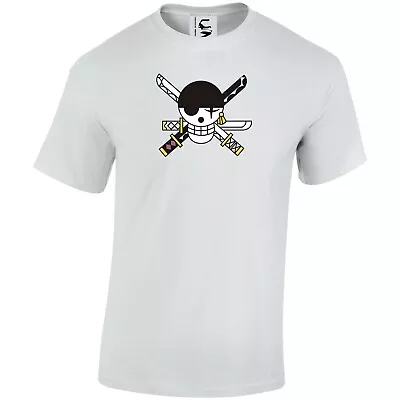 Buy Anime One Piece Roronoa Zoro Pirate Flag Japanese T-shirt Adults, Teens & Kids • 12.99£