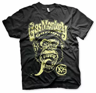 Buy Official Licensed Gas Monkey Garage Big Brand Logo Men's T-shirt S-XXL (Black) • 16.99£