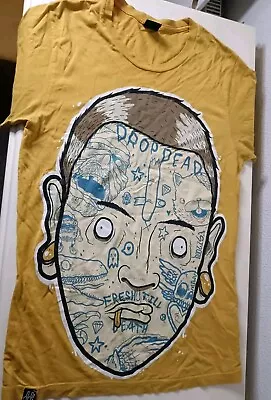 Buy Drop Dead T Shirt Size Small BMTH RETRO VINTAGE TATTOO FACE • 20£