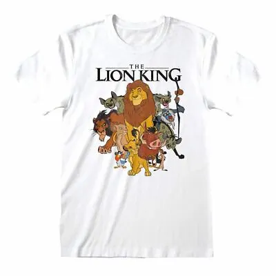 Buy Men's Lion King Original Characters Group White T-Shirt - Unisex Disney Tee • 9.95£