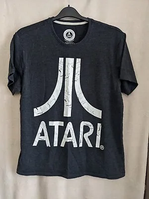 Buy Vintage ATARI Logo T-shirt - Medium - Dark Grey • 4.99£