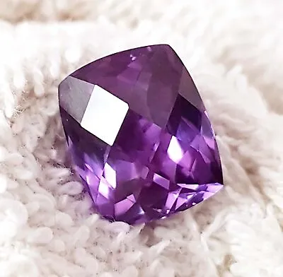 Buy 12.15 Ct Super Natural Loose Gemstone Purple Amethyst Cushion Shape Jewelry • 38.64£