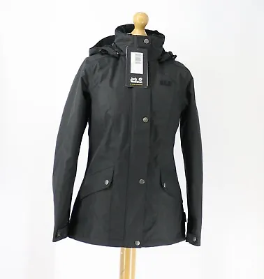 Buy Jack Wolfskin Park Avenue Womens Jacket  Xs Black Rrp £170 Vi • 64.43£