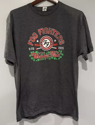 Buy 2015 Foo Fighters Wrigley Field Concert Shirt Double Sided Large Cheap Trick • 71.04£