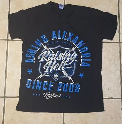 Buy Mens Asking Alexandra Raising Hell Black T-Shirt Size Small 36  Chest • 4.99£