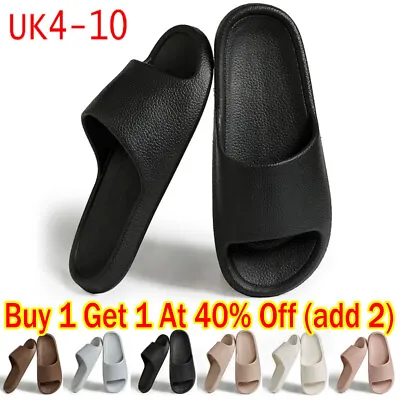Buy Womens Mens Ultra Soft Summer Slip On Mule Slides Sliders Sandals Bath Slippers • 4.86£