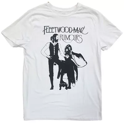 Buy Fleetwood Mac Rumours White T-Shirt Plus Sizing NEW OFFICIAL • 17.79£