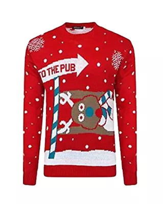 Buy Knitted Christmas Jumper Unisex Mens Womens Xmas Novelty Vintage All Sizes X-mas • 12.95£