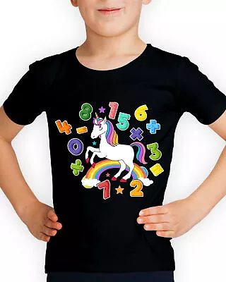 Buy Numbers Day 2024 Math Symbols School Fun Gift Funny Boys Girls Kids T-Shirts#UJG • 9.99£