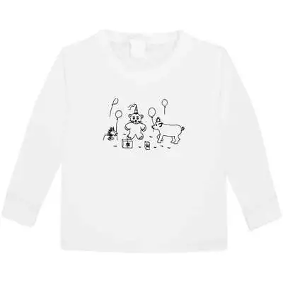 Buy 'Party Bear & Piglet' Children's / Kid's Long Sleeve Cotton T-Shirts (KL037381) • 9.99£