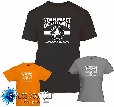 Buy STARFLEET ACADEMY T-SHIRT - Star Trek Inspired , Trekkie, Geek, Cadet • 9.49£