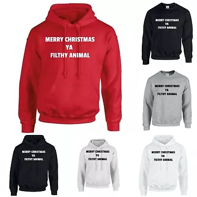 Buy Merry Christmas You Filthy Animal Home Alone Gift Kids Adult Hoodie Sweatshirt • 15.99£