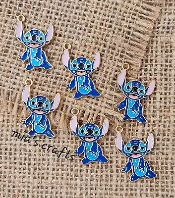 Buy Stitch Enamel Charms Jewellery Making Crafts Supplies Lilo & Stitch Disney Charm • 1.99£