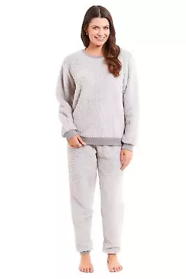 Buy Womens Fluffy Pyjamas Soft Teddy Pyjama Set Lounge Wear Winter PJs • 9.99£