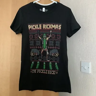 Buy Rick And Morty Pickle Rickmas Christmas T-Shirt Women’s Size L Large • 8£