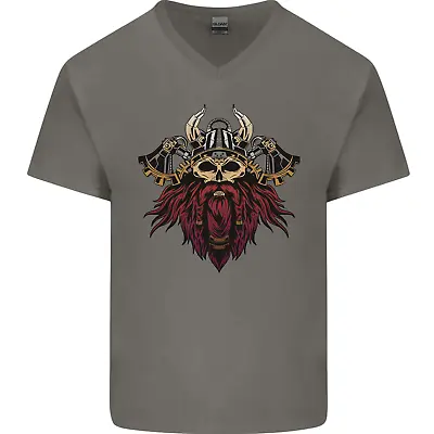 Buy A Steampunk Viking Mens V-Neck Cotton T-Shirt • 9.99£