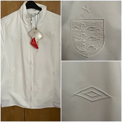 Buy England Tailored By Umbro Anthem Jacket All White Large Bnwt  • 60£