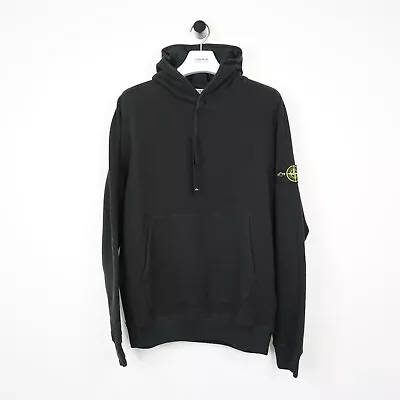 Buy Men's Stone Island Black Compass Patch Jersey Hoodie BNWT Large RRP £435 • 245£