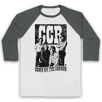 Buy Ccr Down On The Corner Unofficial Creedence Clearwater 3/4 Sleeve Baseball Tee • 23.99£