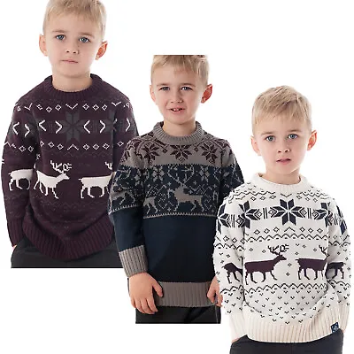 Buy Soul Star Kids Christmas Jumper Boys Girls Childrens Xmas Retro Winter Sweater • 9.99£