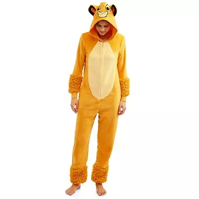 Buy NWT Disney Lion King Simba Union Suit One Piece Pajamas Women Halloween Costume • 44.10£