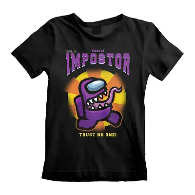 Buy Among Us Purple Impostor Unisex Kids T-Shirt - 100% Official Licenced • 14.99£