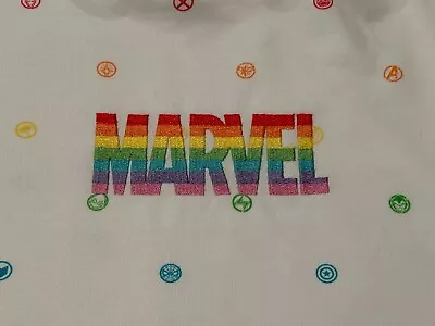 Buy Women's Rainbow Pride Superhero Marvel Hoodie Pullover Sweater XL Unisex Disney • 25.09£
