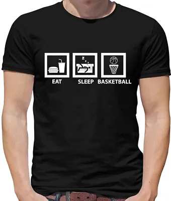 Buy Eat Sleep Basketball - Mens T-Shirt Basket Ball Player Hoop Ball Sports Merch • 13.95£