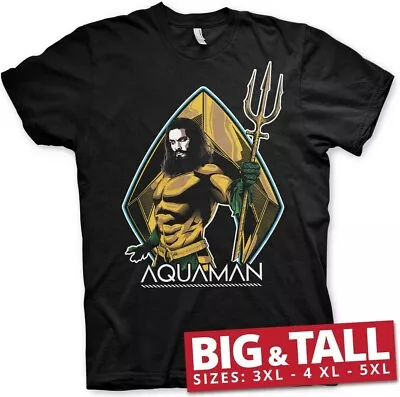 Buy Aquaman Big & Tall T-Shirt Black • 25.40£