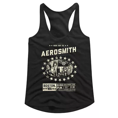 Buy Aerosmith Rock Out Boston 1974 Women's Tank Top Metal Band Live Concert Merch • 25.18£