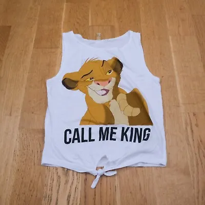 Buy Disney The Lion King Crop Vest T Shirt XS S Simba Tee Tank Top Disneyland • 6.99£