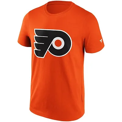 Buy NHL Philadelphia Flyers Primary Logo Graphic Orange Ice Hockey T-Shirt • 28.60£