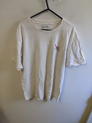 Buy Saturdays NYC Shirt Mens Large White Double Sided Script Logo Lightweight • 18.96£