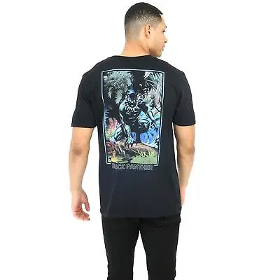 Buy Marvel Mens T-shirt Black Panther Midnight Black S - XXL Official • 10.49£
