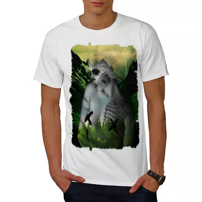 Buy Wellcoda Skeleton Nature Fashion Mens T-shirt, Dead Graphic Design Printed Tee • 14.99£