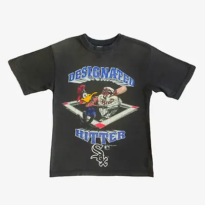 Buy Vintage 90s Looney Tunes Daffy Duck & Taz 1996 MLB Chicago White Sox Top • 41£