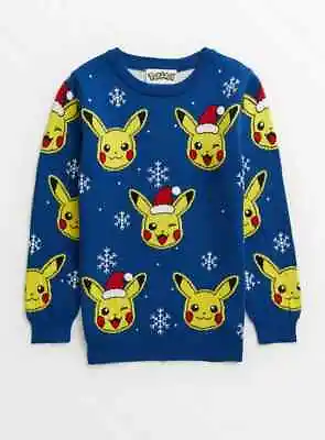 Buy TU Pokemon Christmas Jumper Pikachu Print • 14£
