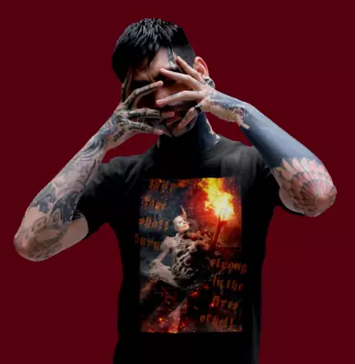 Buy Deadstar Clothing ''queen Of Hellfire'' Men's Blk T-shirt Size Medium *goth *new • 12.50£